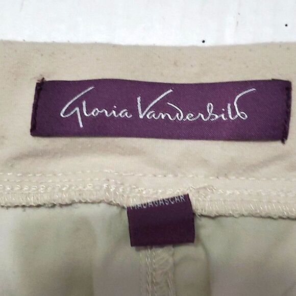Gloria Vanderbilt Stonewood Cargo Drawstring Rolled Cuffs Pull On Capri Pants - Picture 13 of 15
